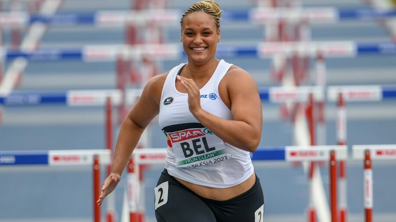 L'épreuve du 100 mètres de l'Euro d'athlétisme couru... par une championne de lancer de poids