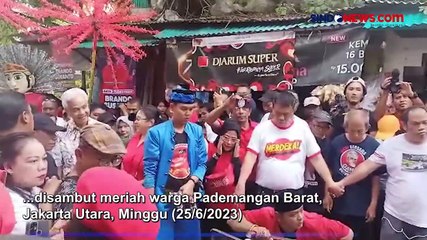 Blusukan ke Pademangan Jakut, Ganjar Pranowo Berikan Hadiah untuk Anak yang Ulang Tahun
