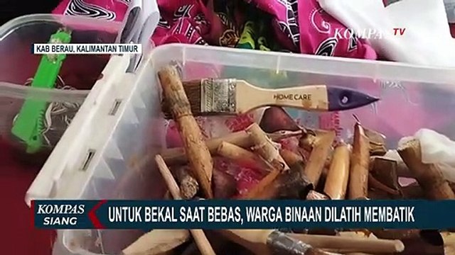 Jadi Bekal saat Bebas, Warga Binaan di Berau Diajari Cara Membatik!