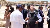 رئيس الوزراء مصطفى مدبولي يصطحب رئيس الوزراء الهندى في جولة بمنطقة الأهرامات
