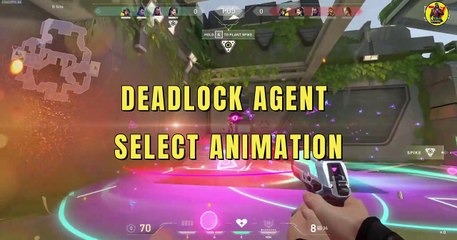 Agent DEADLOCK Select Animation | PISTOL SKIN & CONTRACT | Valorant Updates |  @AvengerGaming71 ​