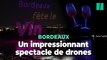 À la Fête du vin à Bordeaux, des centaines de drones ont servi des grands crus dans le ciel