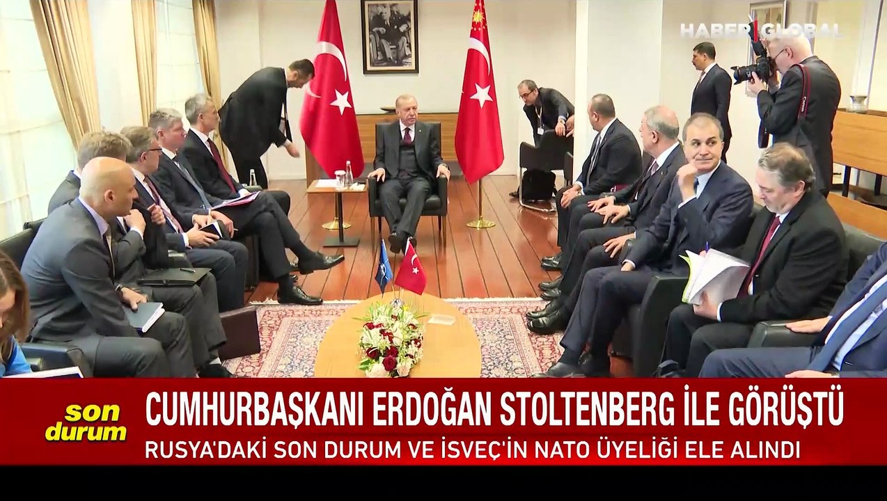 Cumhurbaşkanı Erdoğan, NATO Genel Sekreteri Stoltenberg ile görüştü