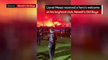 Messi receives hero's welcome on return to Newell's Old Boys