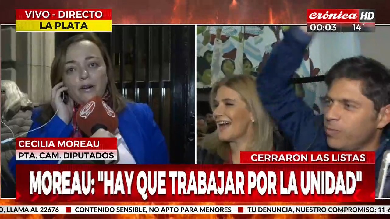 Cecilia Moreau habló con Crónica HD: "Tenemos que trabajar por la unidad del peronismo"