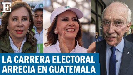 Los contendientes a las elecciones de Guatemala