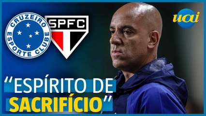 Pepa exalta 'sacrifício' do Cruzeiro contra o São Paulo