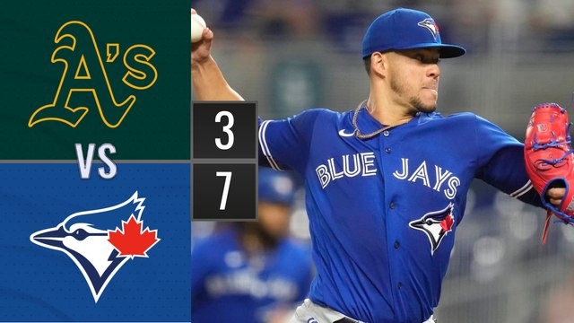 Resumen Atléticos de Oakland vs Azulejos de Toronto | MLB 24-06-2023
