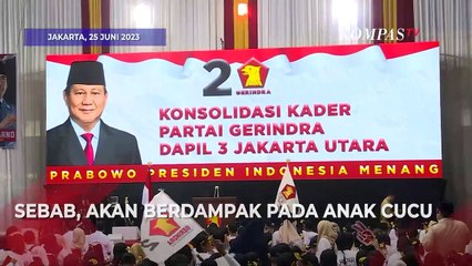 Di Depan Kader Gerinda, Prabowo Sebut Salah Pilih Pemimpin Berdampak Pada Anak Cucu