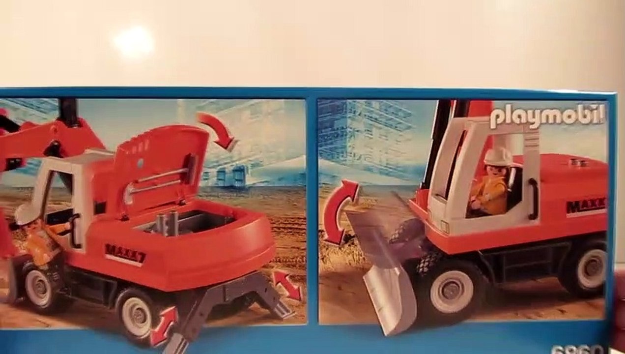 Schaufelbagger auf der Baustelle