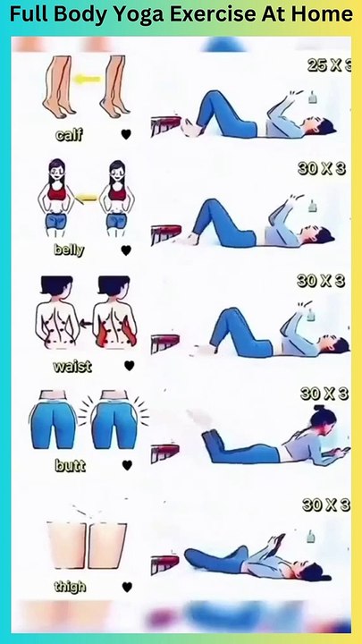 Full Body Yoga Exercise At Home