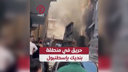 حريق في منطقة بنديك بإسطنبول