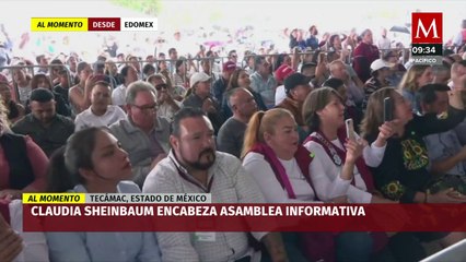 Claudia Sheinbaum lleva a cabo asamblea informativa en Tecámac, Estado de México