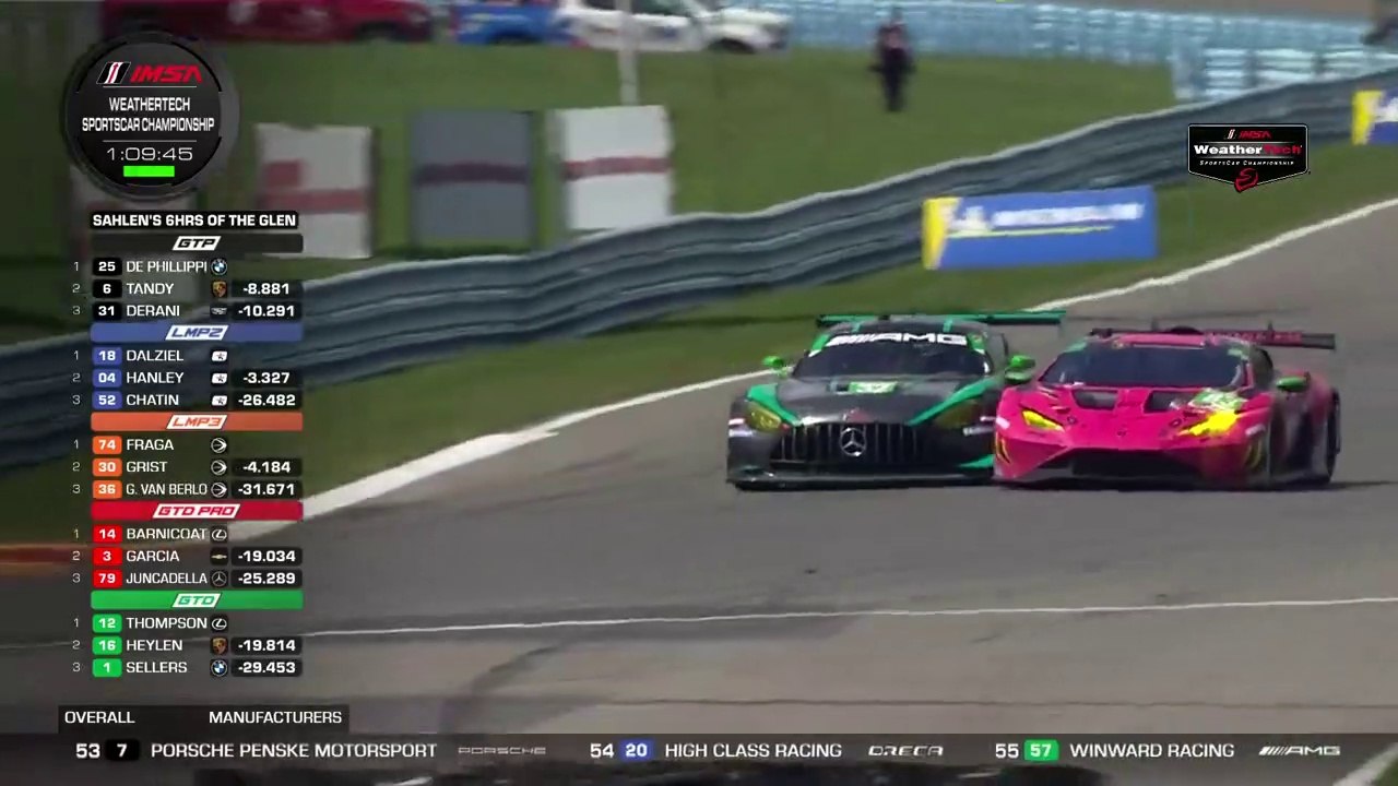 IMSA 2023 6H Watkins Glen Race Frey Incredible Pass at Chicane