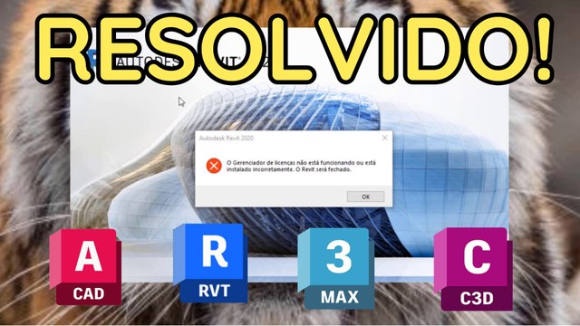 O gerenciador de licenças não está funcionando ou está instalado incorretamente - Revit - AutoCAD - 3DS Max