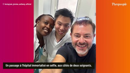 PHOTO "Un point de suture sur la tête" : Jérôme Anthony victime d'un accident, il finit à l'hôpital