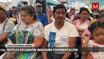 Gobernador de Chiapas inaugura pavimentación con concreto hidráulico en calles de Tuxtla Gutiérrez