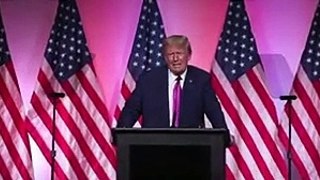 President Trump speaks at the GOP Lincoln Day Dinner  in Oakland Country, Michigan