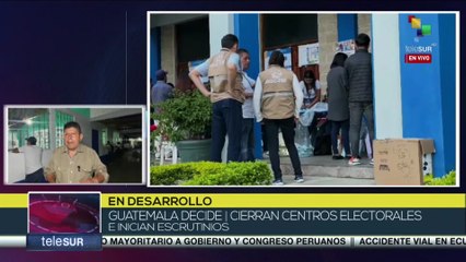 En Guatemala comienza el conteo de votos de forma manual para luego digitalizarse
