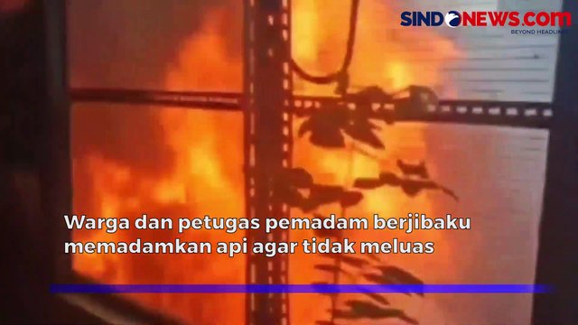Ada Ledakan! 3 Rumah di Permukiman Padat Tamansari Jakarta Barat Terbakar