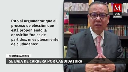 Video herunterladen: Germán Martínez declina en su aspiración por la candidatura presidencial en elecciones de 2024