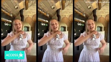 David Beckham's Daughter Harper Shows Off Salsa Dancing Skills