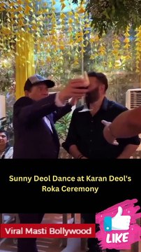 Sunny Deol Masti and Dance at Karan Deol's Roka Ceremony Viral Masti Bollywood