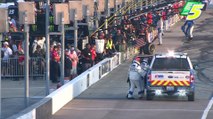 Tyler Reddick spins and loses a tire in Nashville