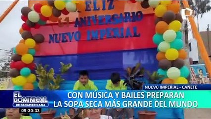 ¡Récord! Realizan la sopa seca más grande del mundo: 300 metros del emblemático potaje