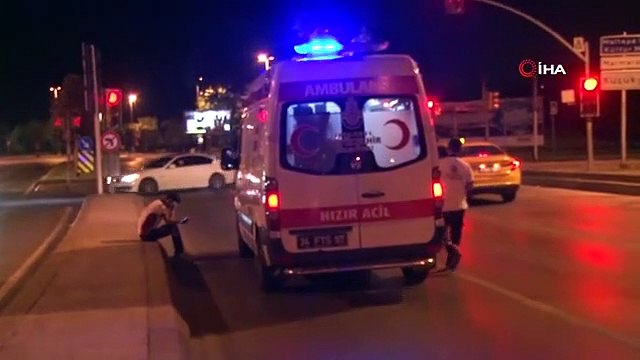 Véhicule incontrôlable renversé à Maltepe： 1 blessé