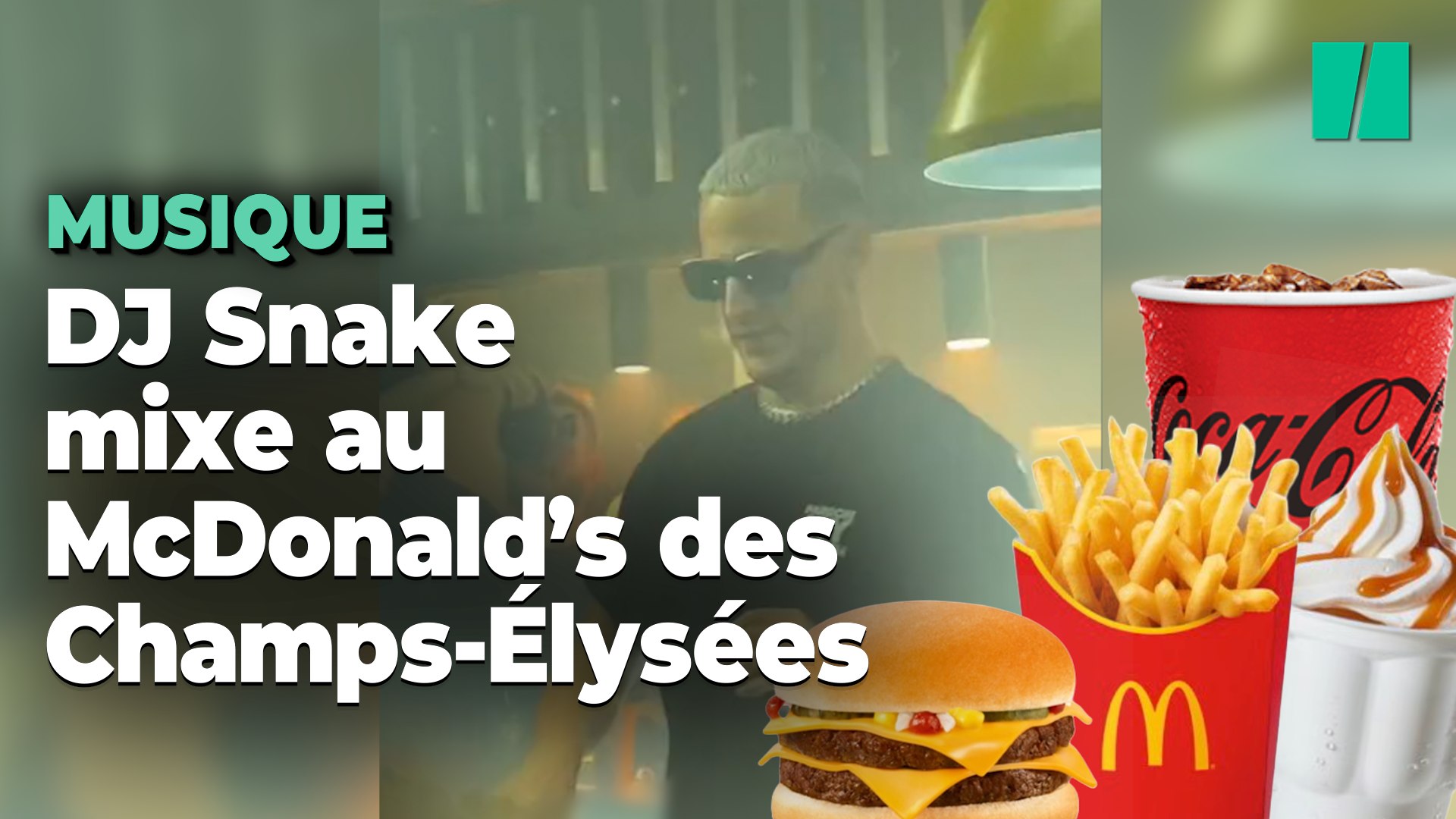 DJ Snake a transformé le McDonald's des Champs-Élysées en vraie boîte de  nuit - Vidéo Dailymotion