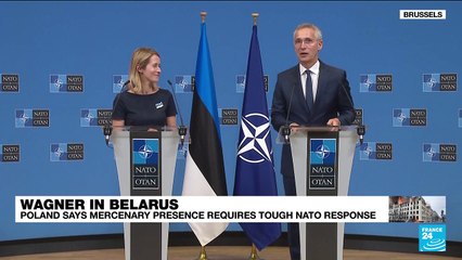 Скачать видео: NATO ready to defend against 'Moscow or Minsk': Stoltenberg