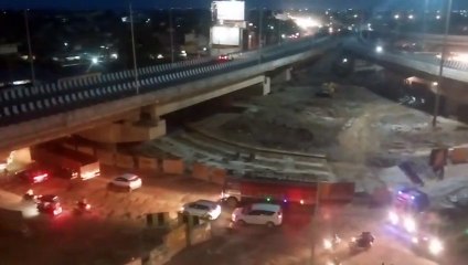 टाटीबंध चौक में छोटी वाहनों के लिए एक ओर का रास्ता खुला