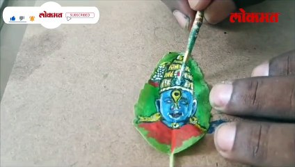 तुळशीच्या पानावर विठुराया, सुंदर असं चित्र पाहाच...