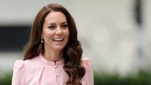 Kate Middleton Gave Royal Barbie in a Pastel Pink Midi Dress and Optic White Heels