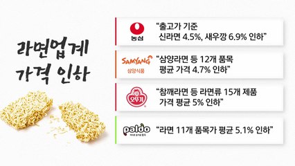 [YTN24] 라면 가격 13년 만에 인하...소비자 부담 줄어들까? / YTN