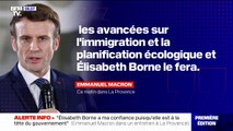 Emmanuel Macron annonce qu'Élisabeth Borne fera le point sur plusieurs réformes 
