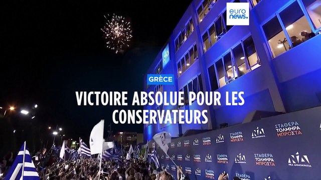 Elections en Grèce : victoire absolue pour les conservateurs de Kyriakos Mitsotakis
