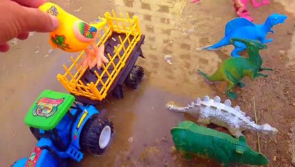 Mencari dan Merakit Mobilan Truk Molen Besar diy tractor making mini train track Muddy Auto Tractor