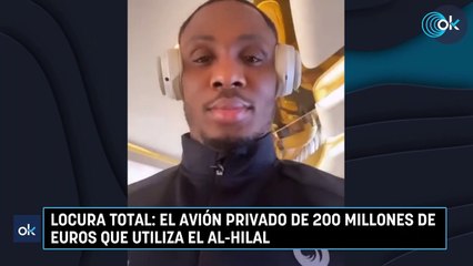 Locura total: el avión privado de 200 millones de euros que utiliza el Al-Hilal