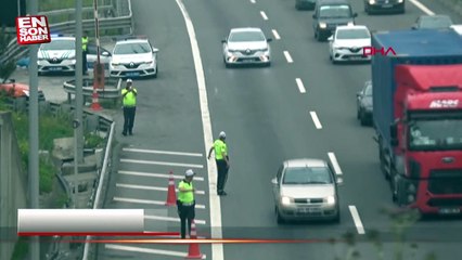 Bolu Dağı Tüneli mevkiinde akıcı yoğunluk
