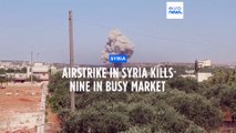 Russian airstrike in northwest Syria's Idlib province kills at least nine people