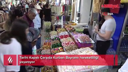 Tarihi Kapalı Çarşıda Kurban Bayramı hareketliliği yaşanıyor