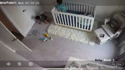 As long we’re together, nothing can stop us': Baby monitor footage shows 4-year-old boy sneaking baby brother out of his crib