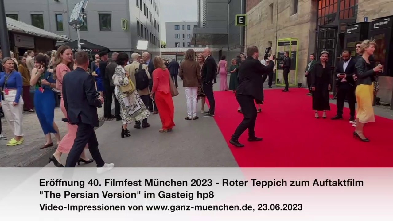Eröffnung 40. Filmfest München 2023 - Roter Teppich zum Auftaktfilm 'The Persian Version' im Gasteig