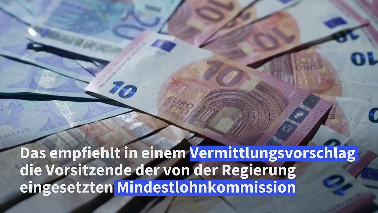 Kommissionsvorsitzende: Mindestlohn soll auf 12,41 Euro ab 2024 steigen