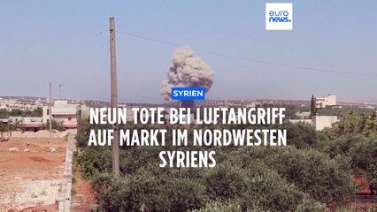 Download Video: Syrien: Viele Tote und Verletzte bei Angriff auf Markt in Idlib