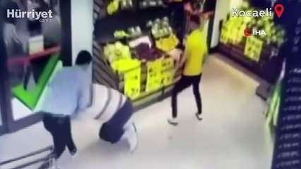 Karpuz iadesi için geldiği markette böyle darp edildi