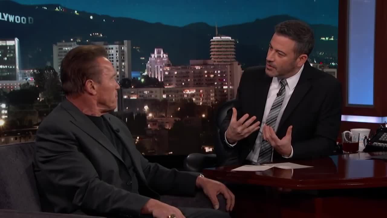 Arnolrd Schwarzenegger Jimmy Kimmel Live