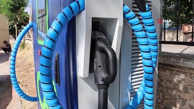 Kurtalan'a elektrikli araç şarj istasyonu kuruldu